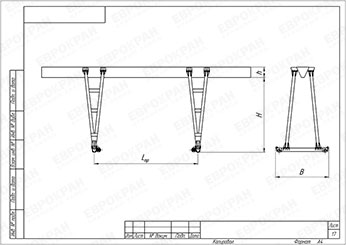Козловой кран 2 т